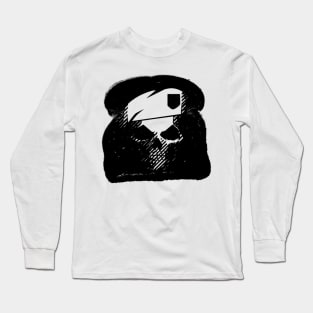 Ghost Toast (Black Mono) Long Sleeve T-Shirt